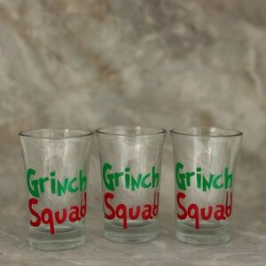 Grinch Squad Glass Set - Green and Red